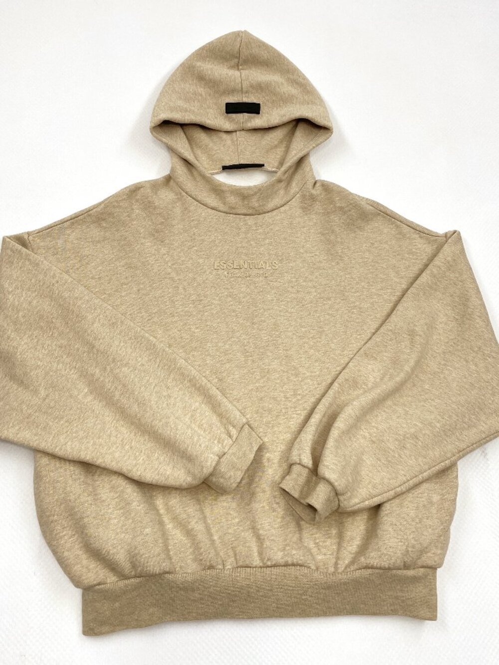 Fear of God Essentials Pullover Hoodie Oatmeal Beige Heather Men's S